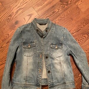 Anne Klein Light Blue Denim Jacket size small